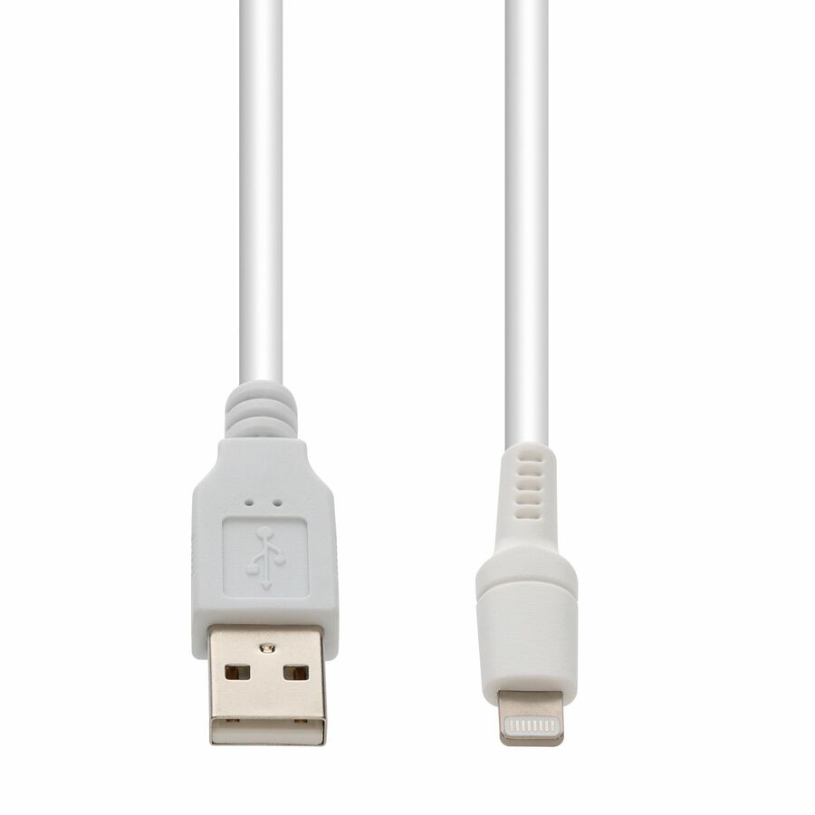AddOn Apple Computer MD818AM/A Compatible 1m USB A 2.0 (Male) to Lightning (Male) White Cable, MFI, 480Mbps