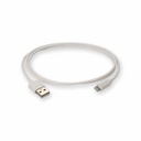 AddOn Apple Computer® MD818AM/A Compatible 1.0m (3.3ft) USB A 2.0 Male to Lightning Male White Cable
