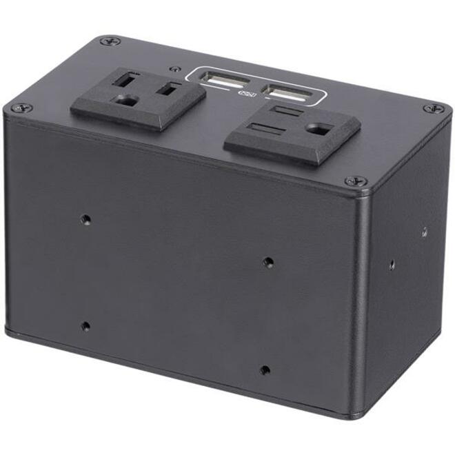 StarTech Power Outlet Module for Conference Table Connectivity Box - 2x AC Power and 2x USB-A - Power and Charging Hub