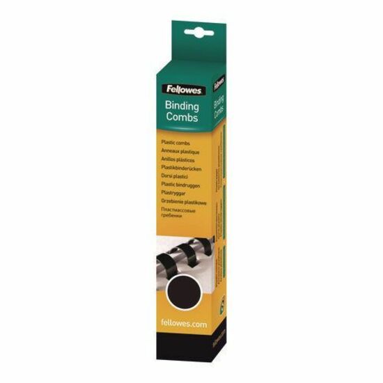 Fellowes Plastic Combs - Round Back, 1/4" 20 sheets Navy 100 pk