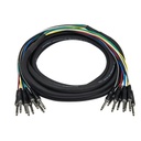 Monoprice 6 Meter (20ft) 8-Channel 1/4inch TS Male to 1/4inch TS Male Snake Cable