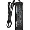 SANUS Surge Protected Power Strip with 8 Outlets and 2 USB Ports