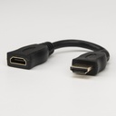 Rocstor Premium 6in High Speed HDMI Port Saver Cable M/F - Ultra HD 4k x 2k HDMI Cable - HDMI - 1 x HDMI Female - 1 x HDMI Male - Black Extension Cable