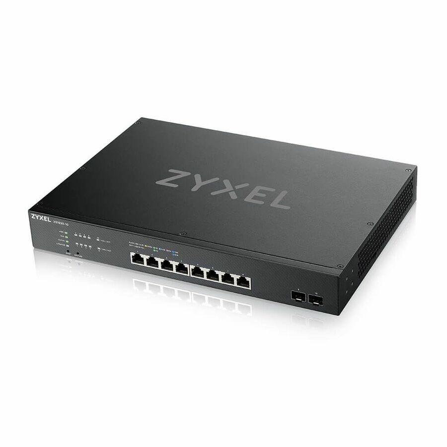 ZYXEL XS1930-10 8-Port 10G Multi-Gigabit L3 Smart Nebula Cloud Managed Switch with 2 10G SFP+ Uplinks