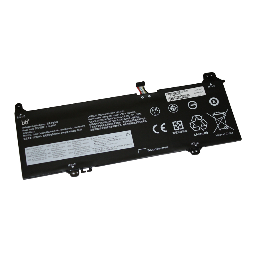 BTI L18D3PG2-BTI 11.52V 57WHR LI-ION BATTERY 5B10T04978, 5B10W13940, 5B10T04979, 5B10W13941, 5B10T04980, L18D3PG2, 5B10W13939, L18M3PG2 CHROMEBOOK 14E, CHROMEBOOK 14E 81MH, CHROMEBOOK S345-14AST, CHROMEBOOK S345-14AST 81WX