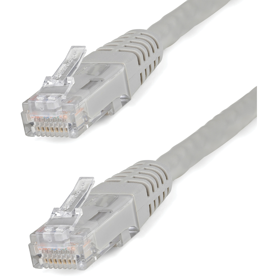 StarTech 15ft CAT6 Ethernet Cable - Gray Molded Gigabit - 100W PoE UTP 250Mhz - Category 6 Patch Cord UL Certified Wiring/TIA
