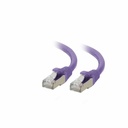 C2G 5ft (1.5m) Cat6a Snagless Shielded (STP) Ethernet Network Patch Cable - Purple- RJ45 - M/M