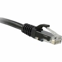 ENET Cat5e Black 15 Foot Patch Cable with Snagless Molded Boot (UTP) High-Quality Network Patch Cable RJ45 to RJ45 - 15Ft