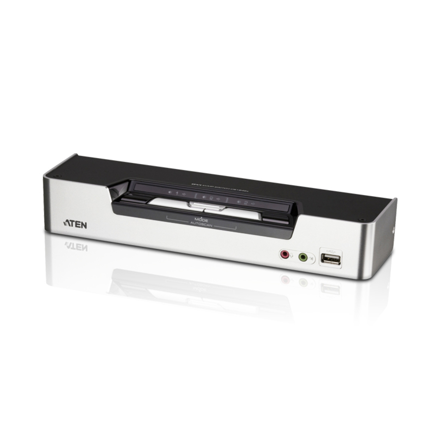 ATEN 2-Port USB DVI Dual View KVMP Switch-TAA Compliant