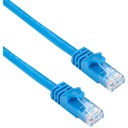 Black Box CAT6A 500-MHz STR Patch Cable Slim Molded Snagless Boot - UTP, CM PVC, Blue, 3FT