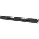 Intellinet Network Solutions 16-Port Rackmount Cat6 UTP 110/Krone Patch Panel, 1U