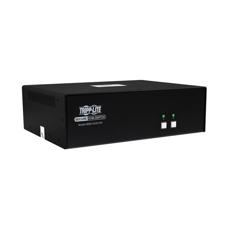 Tripp Lite series Secure KVM Switch, 2-Port, Dual Head, HDMI to HDMI, 4K, NIAP PP4.0, Audio, TAA