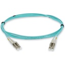 AddOn 3.5m LC to LC Aqua OM4 Duplex OFNR (Riser-Rated) Fiber Patch Cable