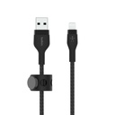 Belkin USB-A Cable with Lightning Connector - 3.30 ft Lightning/USB Data Transfer Cable for iPhone, iPad, iPod, iPad Pro, iPad Air, iPad mini - First End: 1 x USB Type A - Male - Second End: 1 x Lightning - Male - MFI - Black