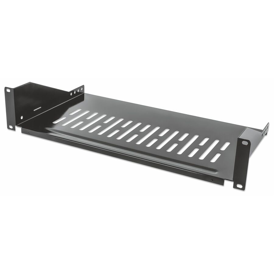 Intellinet Network Solutions 19 inch Network Server Rack 9.84 In. (250 mm) Depth, 2U Cantilever Shelf, Black