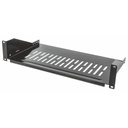 Intellinet Network Solutions 19 inch Network Server Rack 9.84 In. (250 mm) Depth, 2U Cantilever Shelf, Black