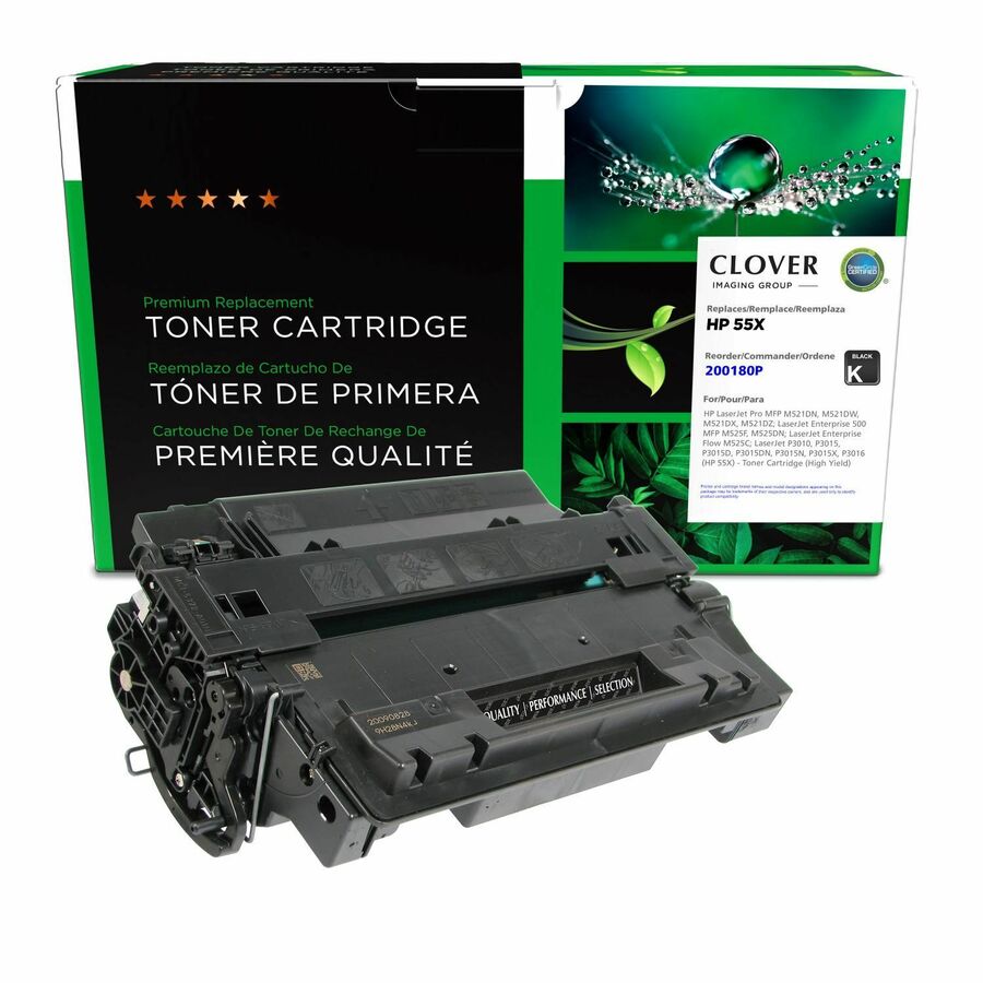 Clover Imaging Remanufactured High Yield Toner Cartridge for HP 55X (CE255X)