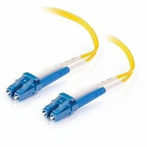 C2G 9.8ft (3m) LC-LC 9/125 OS2 Duplex Single-Mode PVC Fiber Optic Cable - Yellow