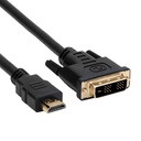 Accortec DVI-D/HDMI Audio/Video Cable - 10 ft DVI-D/HDMI A/V Cable for Desktop Computer, Notebook, Home Theater System, Audio/Video Device - First End: 1 x HDMI 1.4 Digital Audio/Video - Male - Second End: 1 x DVI-D Digital Video - Male - Supports up to 1080 - Gold Plated Connector
