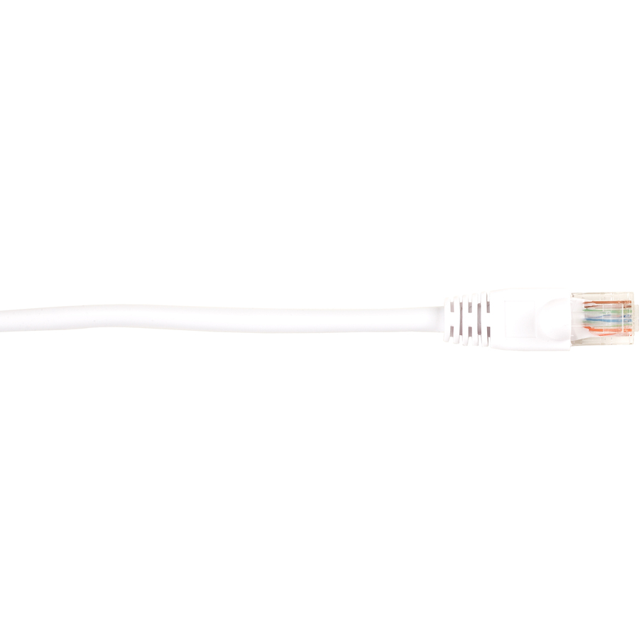 Black Box Connect Cat.5e UTP Patch Network Cable - 15 ft Category 5e Network Cable for Network Device - First End: 1 x RJ-45 Network - Male - Second End: 1 x RJ-45 Network - Male - 1 Gbit/s - Patch Cable - Gold Plated Contact - CM - 26 AWG - White - 1 Each