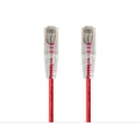 Monoprice SlimRun Cat6 28AWG UTP Ethernet Network Cable, 10ft Red
