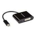 Black Box USB-C to DVI Adapter with 60W Power Delivery, 4K60, HDR