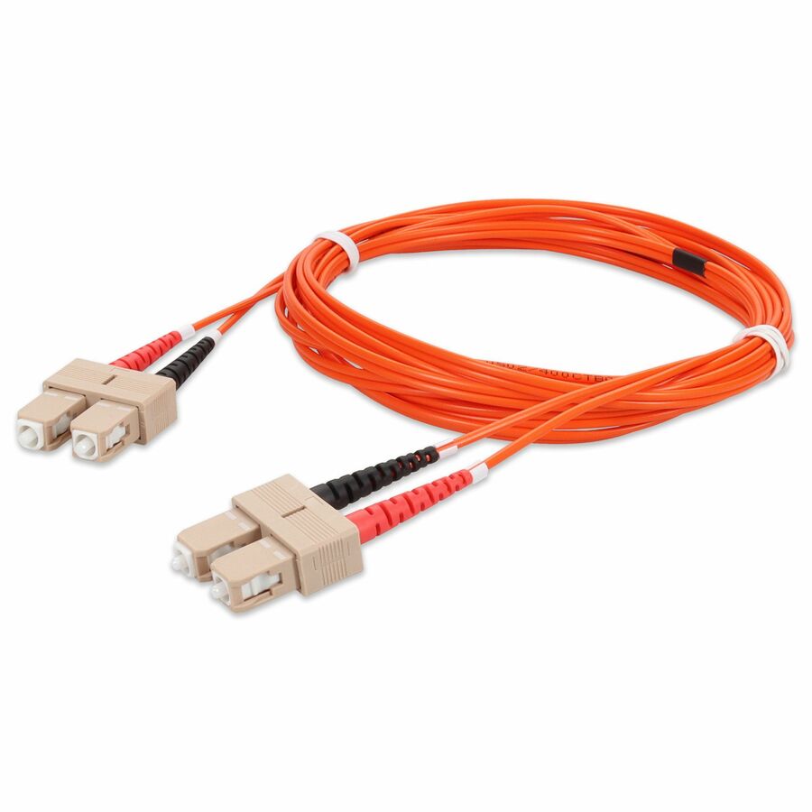 AddOn 3m SC (Male) to SC (Male) Orange OM2 Duplex Fiber OFNR (Riser-Rated) Patch Cable