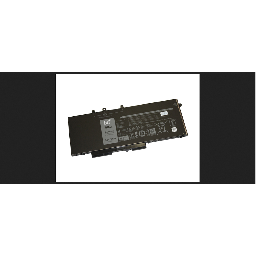 BTI GJKNX-BTI 7.6V 68WHR LI-ION BATTERY 0DY9NT, FPT1C, 0GD1JP, 451-BZT, GD1JP, 0GJKNX, 5YHR4, GJKNX, 451-BBXV, DY9NT, KCM82 LATITUDE 15 5580, 15 5590, 15 5591, 5280, 5290, 5480, 5490, 5491, 5495, 5580, 5590, 5591, PRECISION 3520, PRECISION 3530