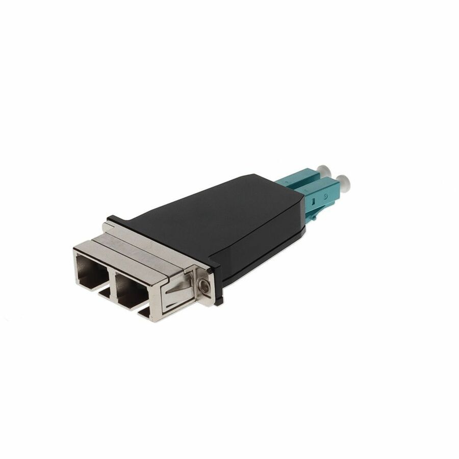 AddOn LC Male to SC Female MMF Duplex OM3 Fiber Optic Adapter