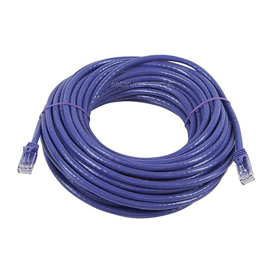 Monoprice FLEXboot Series Cat6 24AWG UTP Ethernet Network Patch Cable, 50ft Purple
