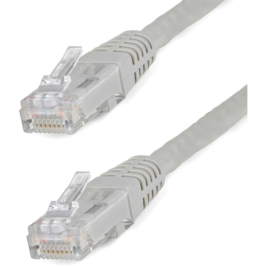 StarTech 20ft CAT6 Ethernet Cable - Gray Molded Gigabit - 100W PoE UTP 250Mhz - Category 6 Patch Cord UL Certified Wiring/TIA