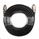 Rocstor Premium 100ft 4K High Speed HDMI to HDMI M/M Cable - Ultra HD HDMI 2.0 Supports 4k x 2k at 60Hz with resolutions up to 3840x2160p and 18Gbps Bandwidth - HDMI 2.0 to HDMI 2.0 Male/Male - HDMI 2.0 for HDTV, DVD Player - 100ft (30.5m) - 1 Retail Pack - 1 x HDMI Male - 1 x HDMI Male - Gold Plated Connectors - Shielding - Black - HDMI CABLE ULTRA HD 4Kx2K - HDMI for Audio/Video Devi SUPPORT 3D 4K2K 60HZ 18GBPS