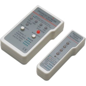 Multifunction Cable Tester, RJ-45 and RJ-11, UTP/STP/FTP, Shielded and Unshielded