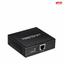 TRENDnet Gigabit PoE+ Repeater/Amplifier, 1 x Gigabit PoE+ In Port, 1 x Gigabit PoE Out Port, Extends 100m For Total Distance Up To 200m (656 ft), Supports PoE(15.4W) & PoE+(30W), Black, TPE-E100 - Gigabit PoE+ Repeater