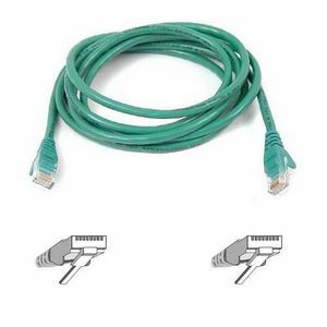 Belkin Cat5e Patch Cable - RJ-45 Male Network - RJ-45 Male Network - 25ft - Green