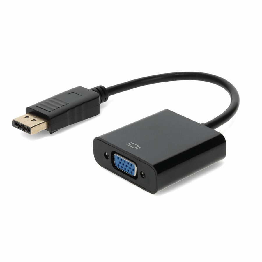 HP AS615AA Compatible DisplayPort 1.2 Male to VGA Female Black Adapter For Resolution Up to 1920x1200 (WUXGA)