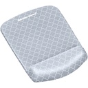 Fellowes® PlushTouch™ Foam Mouse Pad Wrist Support with MICROBAN® - Gray Lattice (9549701)