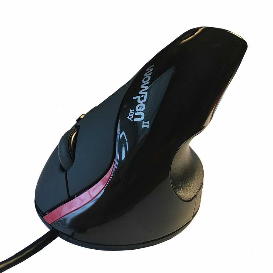 WOW PEN JOY II WIRED VERTICAL ERGONOMIC OPTICAL MOUSE BLACK