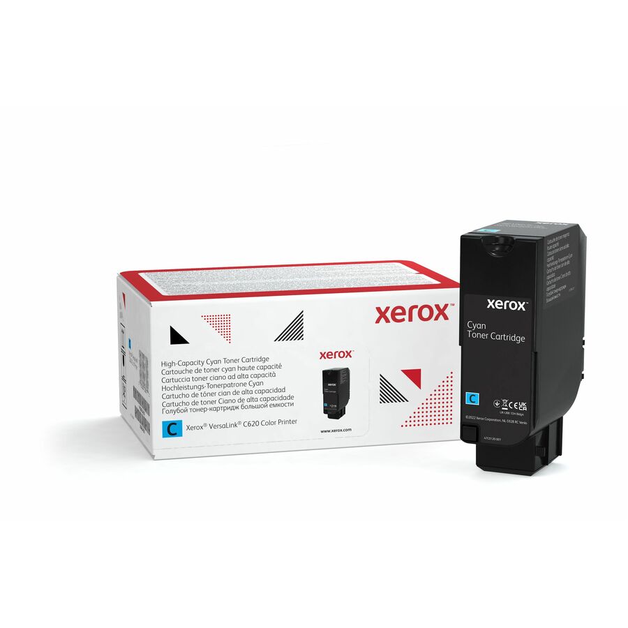 Xerox Genuine Xerox® VersaLink® C620 Color Printer Cyan High capacity Toner Cartridge (12000 Pages) - 006R04625