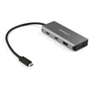 StarTech 4 Port USB C Hub, 2x USB A & 2x USB-C SuperSpeed 10Gbps, USB Bus Powered Type-C 3.2 Gen 2 Adapter Hub, 9.8" (25cm) Cable, TAA