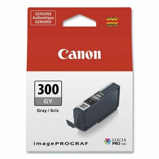 Canon LUCIA PRO PFI-300 Original Inkjet Ink Cartridge - Single Pack - Gray - 1 / Pack