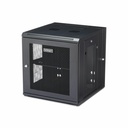 StarTech 4-Post 12U Wall Mount Network Cabinet, 19" Hinged Wall-Mounted Server Rack for IT Equipment, Flexible Lockable Rack Enclosure