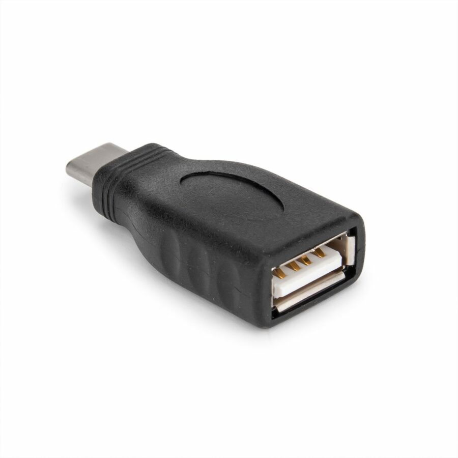 Rocstor Premium USB-C to USB-A Converter M/F - USB 2.0 - USB Type C to Adapter Converter - For use of USB C devices such as Macbook Pro, MacBook, Chromebook, and other USB-C devices - 1 Pack - 1 x USB Type C Male - 1 x USB Type A Female - Black