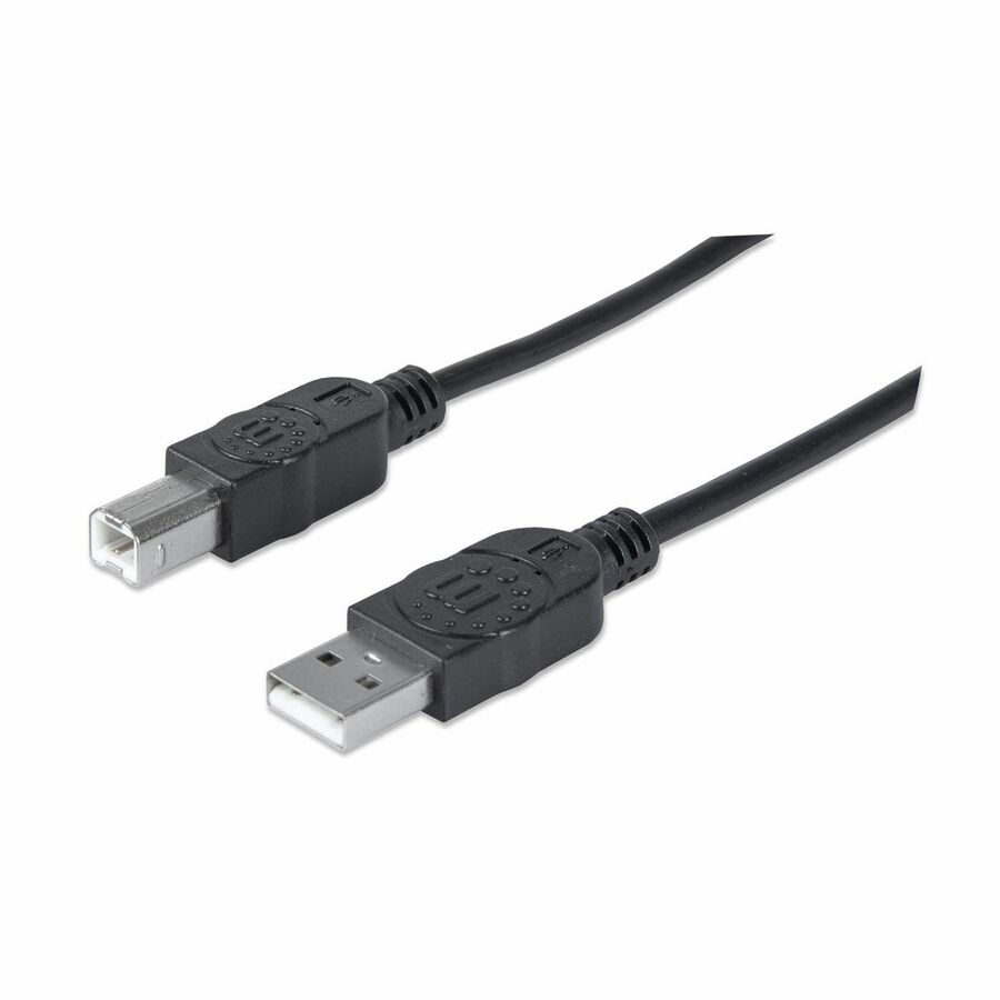 USB-A to USB-B Cable, 3m, Male to Male, 480 Mbps (USB 2.0), Hi-Speed USB, Black, Lifetime Warranty, Equivalent to USB2HAB3M.