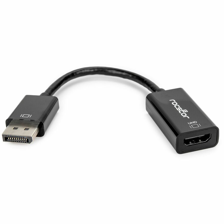 Rocstor DisplayPort 1.2 to HDMI 4K/60Hz Active Adapter Converter - M/F - Black