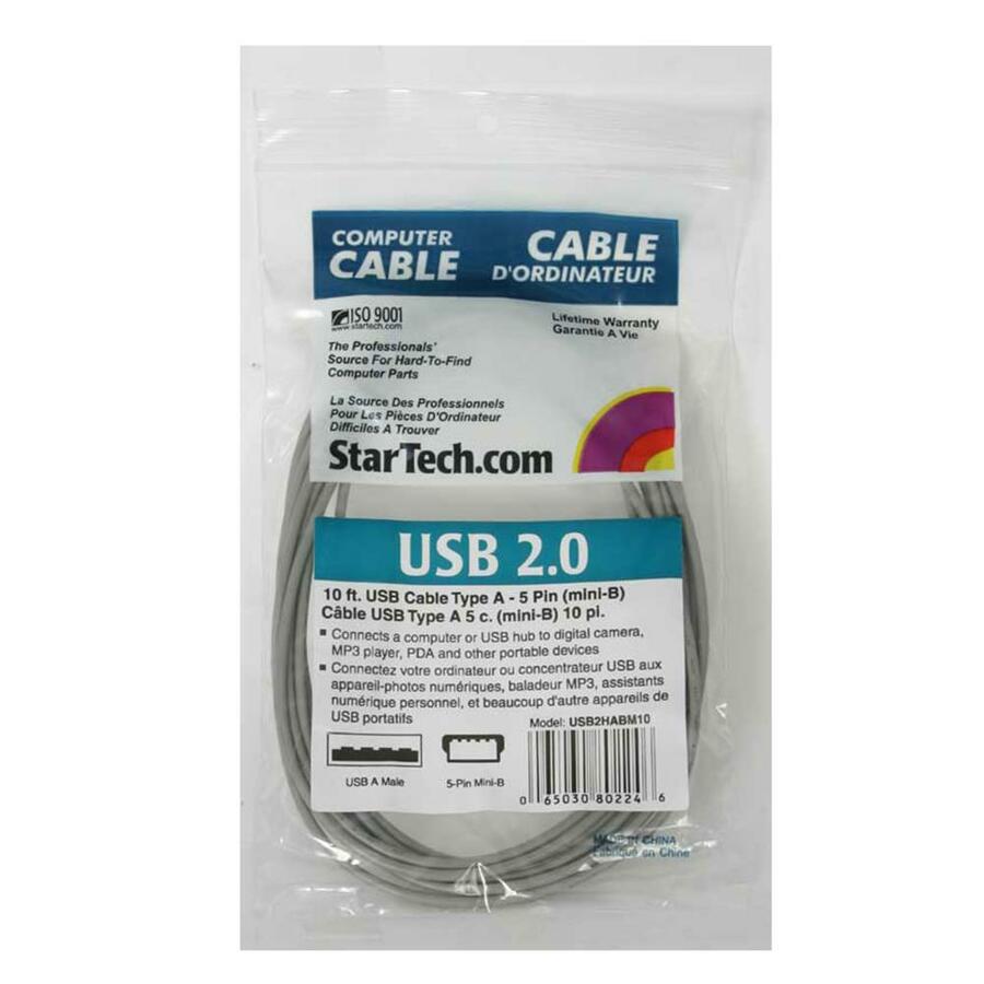 StarTech 10 ft Mini USB 2.0 Cable