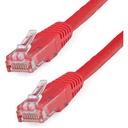 StarTech 2ft CAT6 Ethernet Cable - Red Molded Gigabit - 100W PoE UTP 250Mhz - Category 6 Patch Cord UL Certified Wiring/TIA
