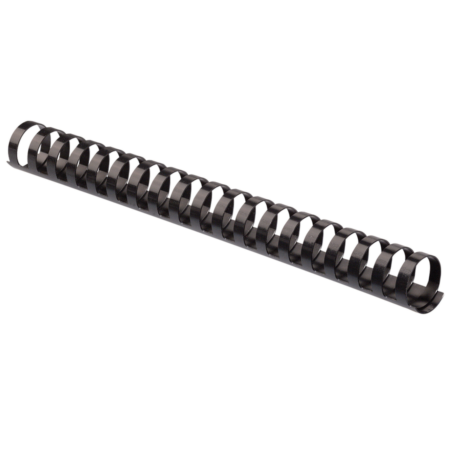 Fellowes Plastic Combs - Oval Back, 2" , 500 sheets, Black, 40 pack