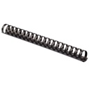 Fellowes Plastic Combs - Oval Back, 2" , 500 sheets, Black, 40 pack