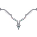 Kensington SmartFit Mounting Arm for Monitor - Gray, Silver - Landscape/Portrait